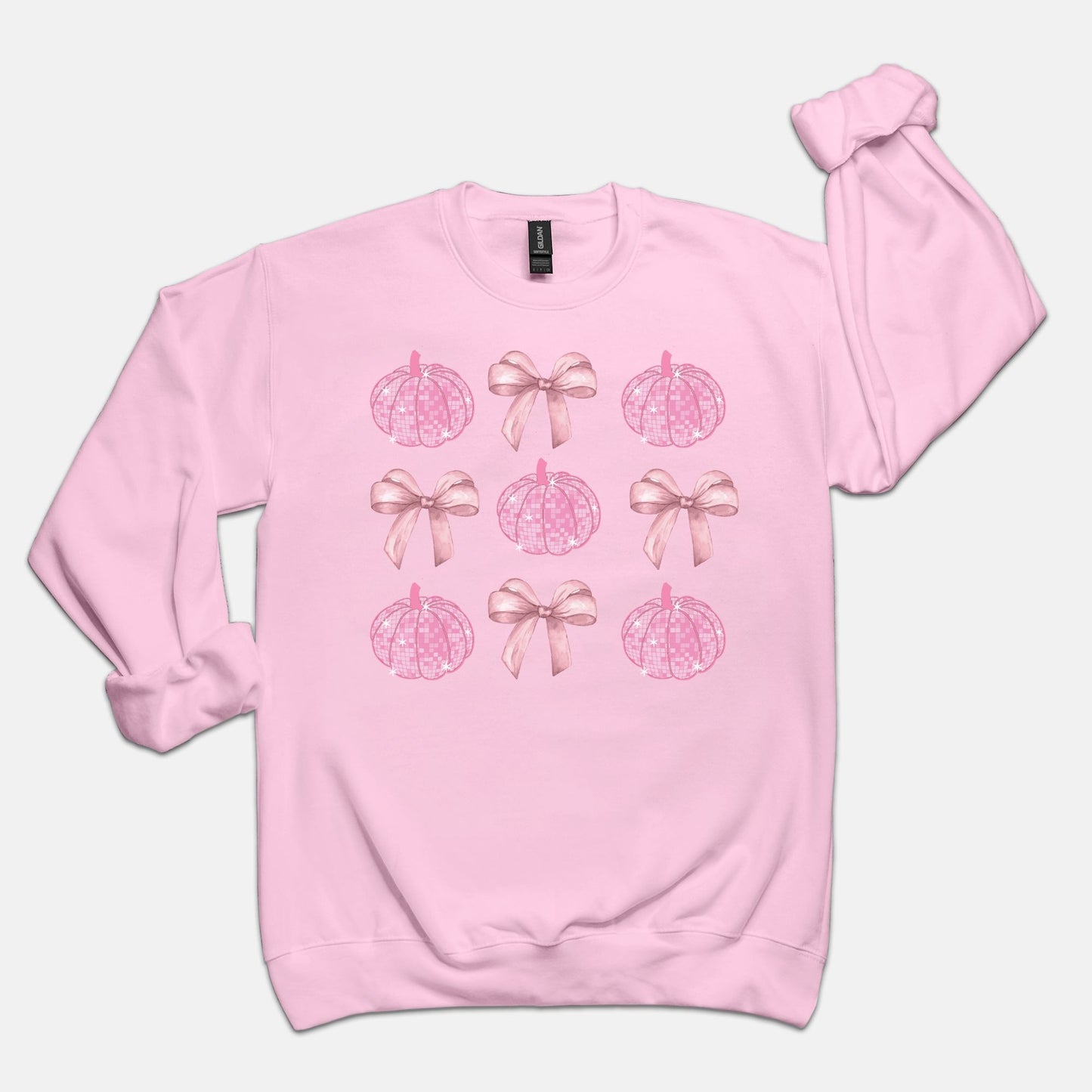 Bows & Disco Pumpkin Crewneck