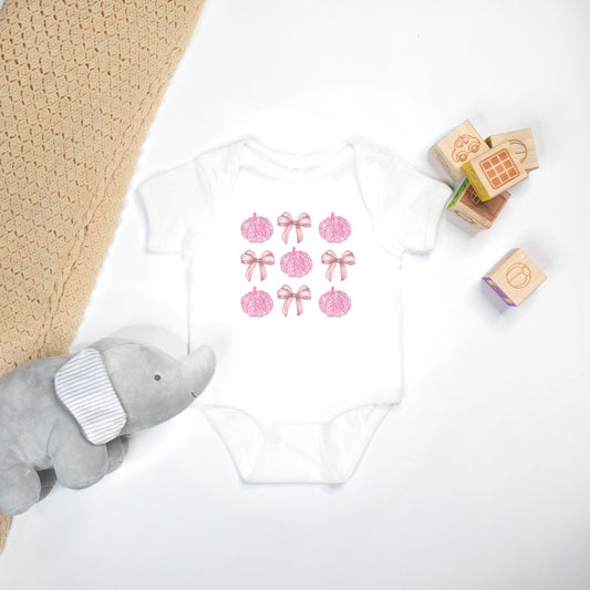 Bows & Disco Pumpkins Onesie