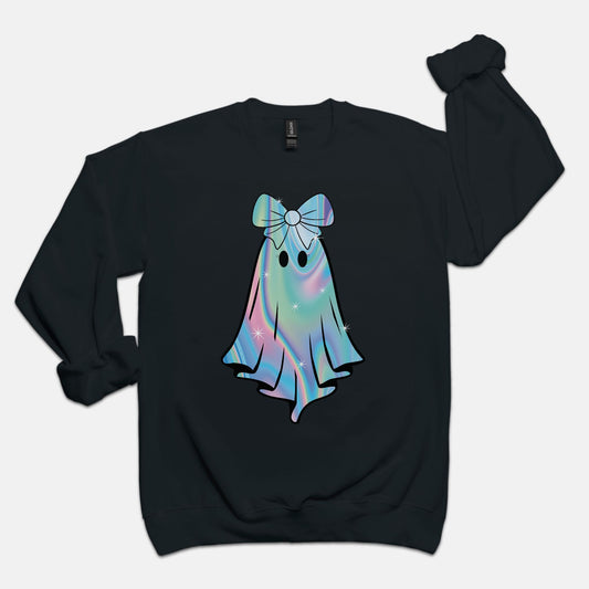 Iridescent Ghost on Crewneck