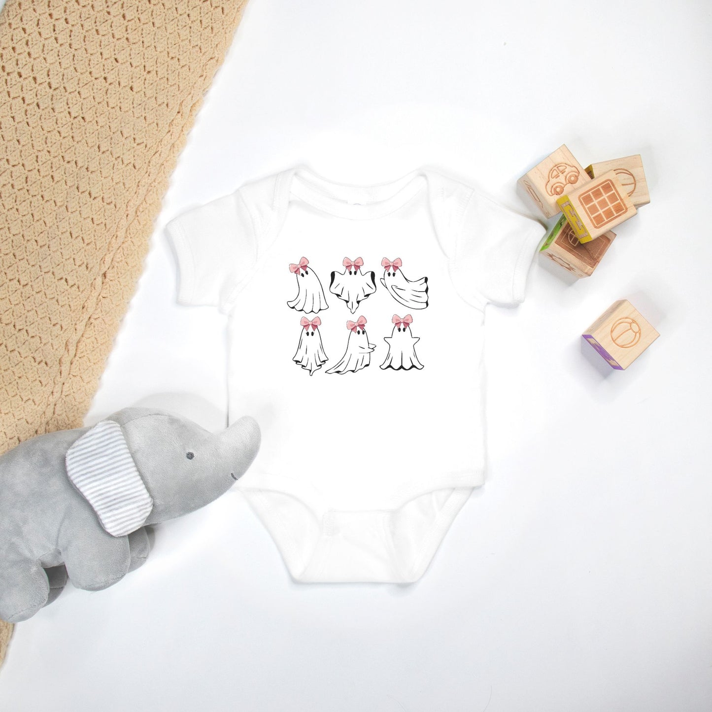Ghosts With Bows Onesie