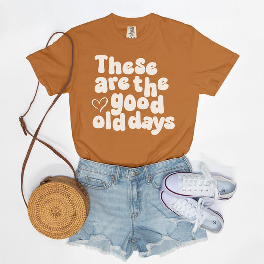 These are the good old days tee