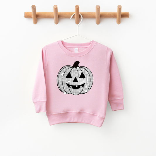 Disco Jack O Lantern Toddler Crewneck