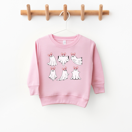 Ghosts in Bows Toddler Crewneck
