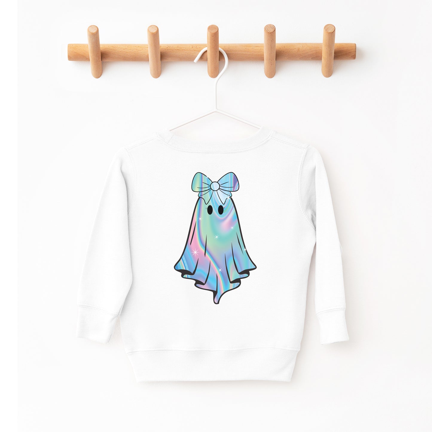 Iridescent Ghost Toddler Crewneck