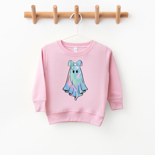 Iridescent Ghost Toddler Crewneck