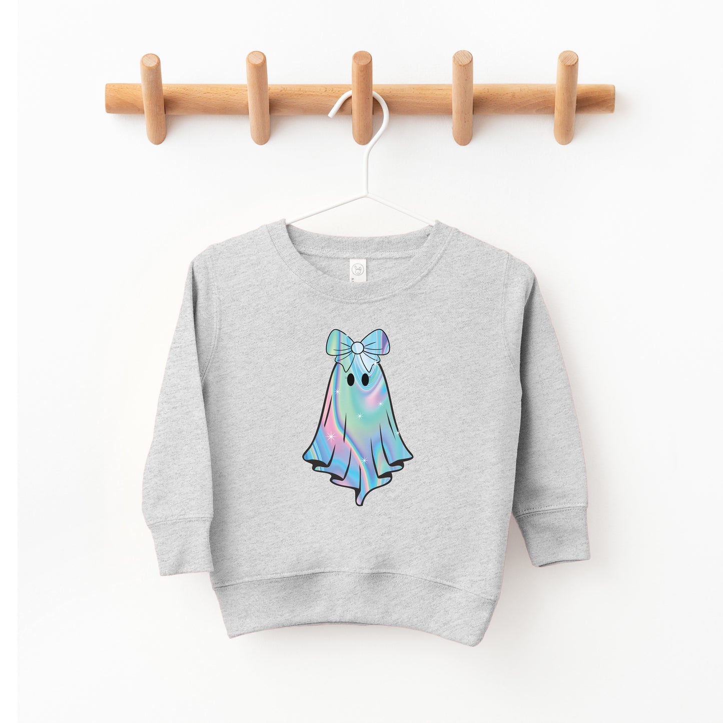 Iridescent Ghost Toddler Crewneck