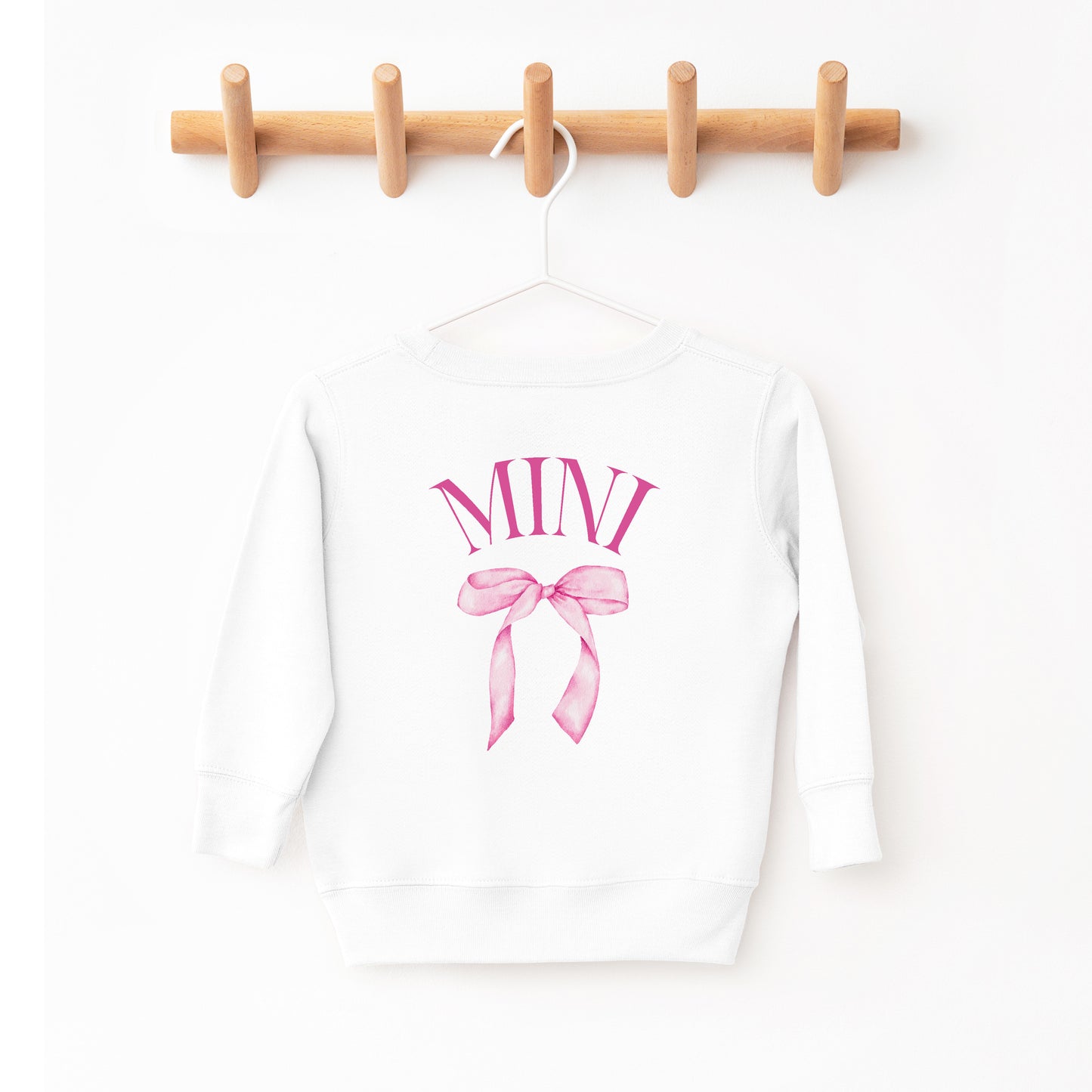 Mini Bow Toddler Crewneck