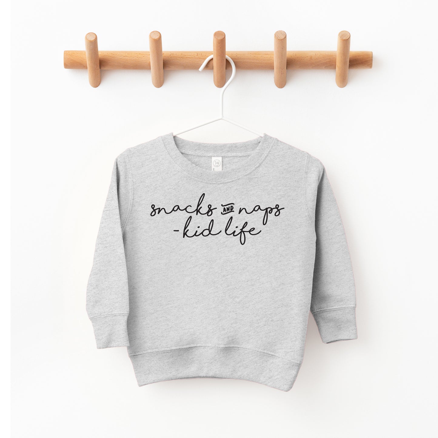 Snacks & Naps Toddler Crewneck