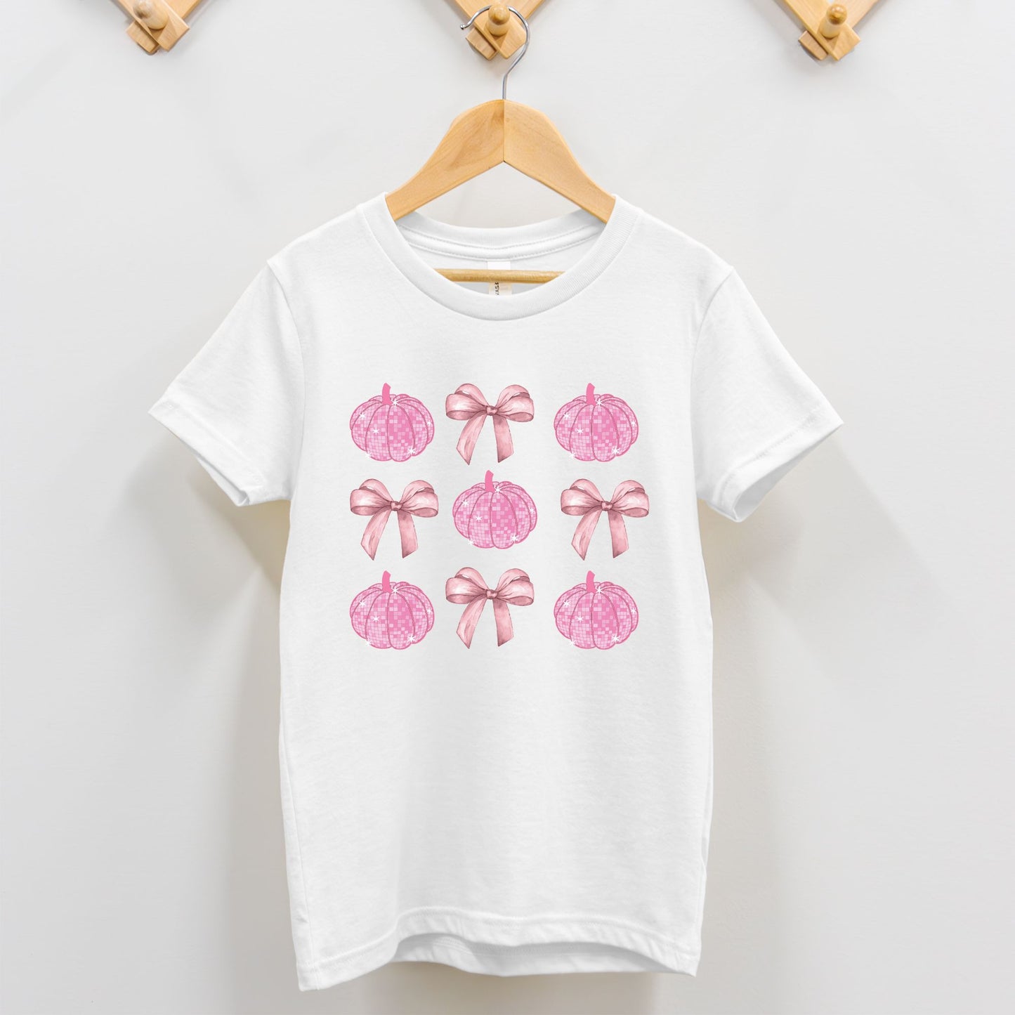 Bows and Disco Pumpkins Toddler Tee