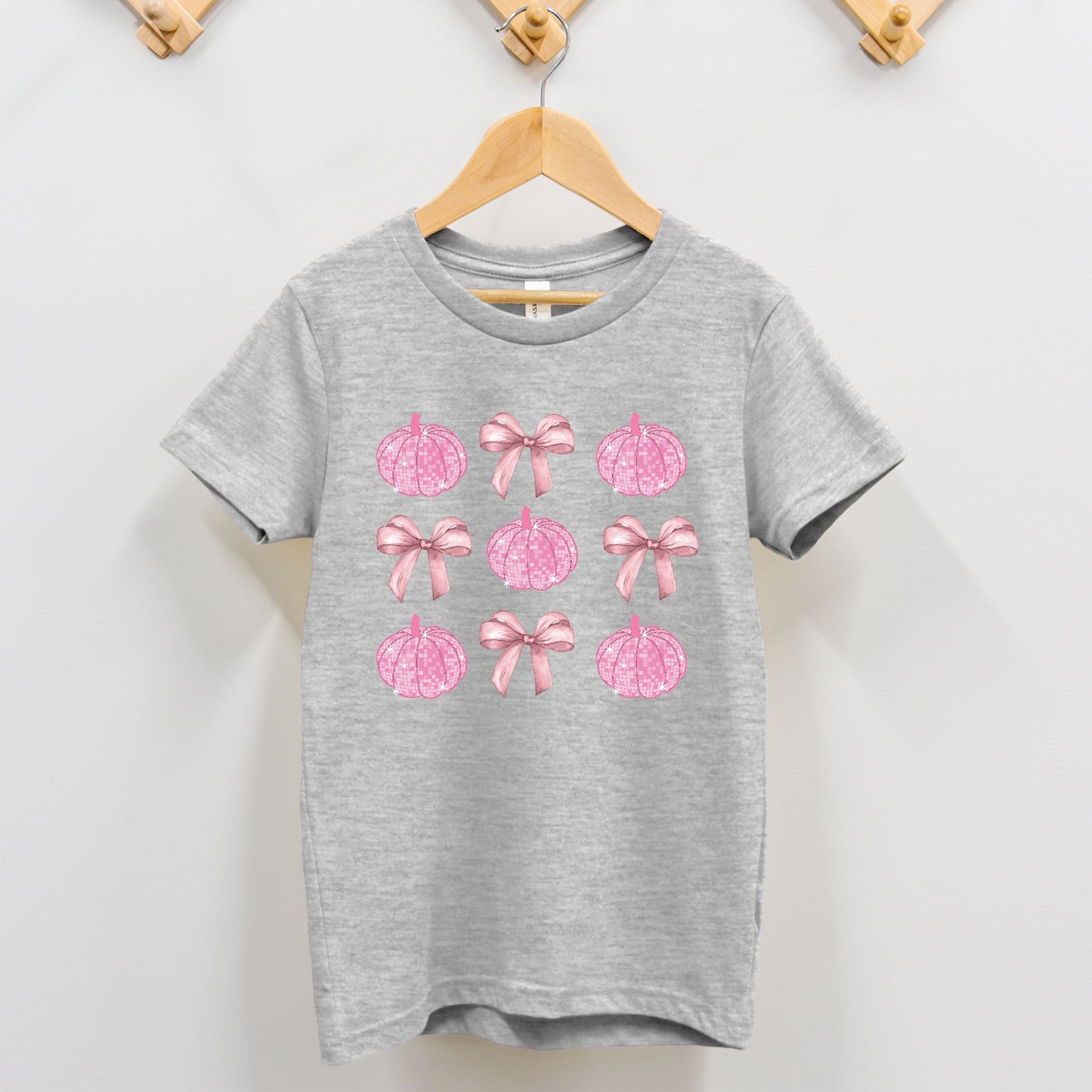 Bows and Disco Pumpkins Toddler Tee