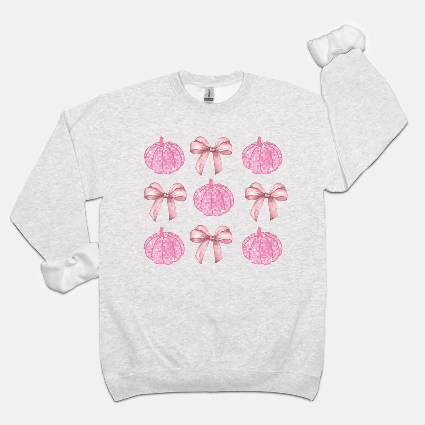 Bows & Disco Pumpkin Crewneck
