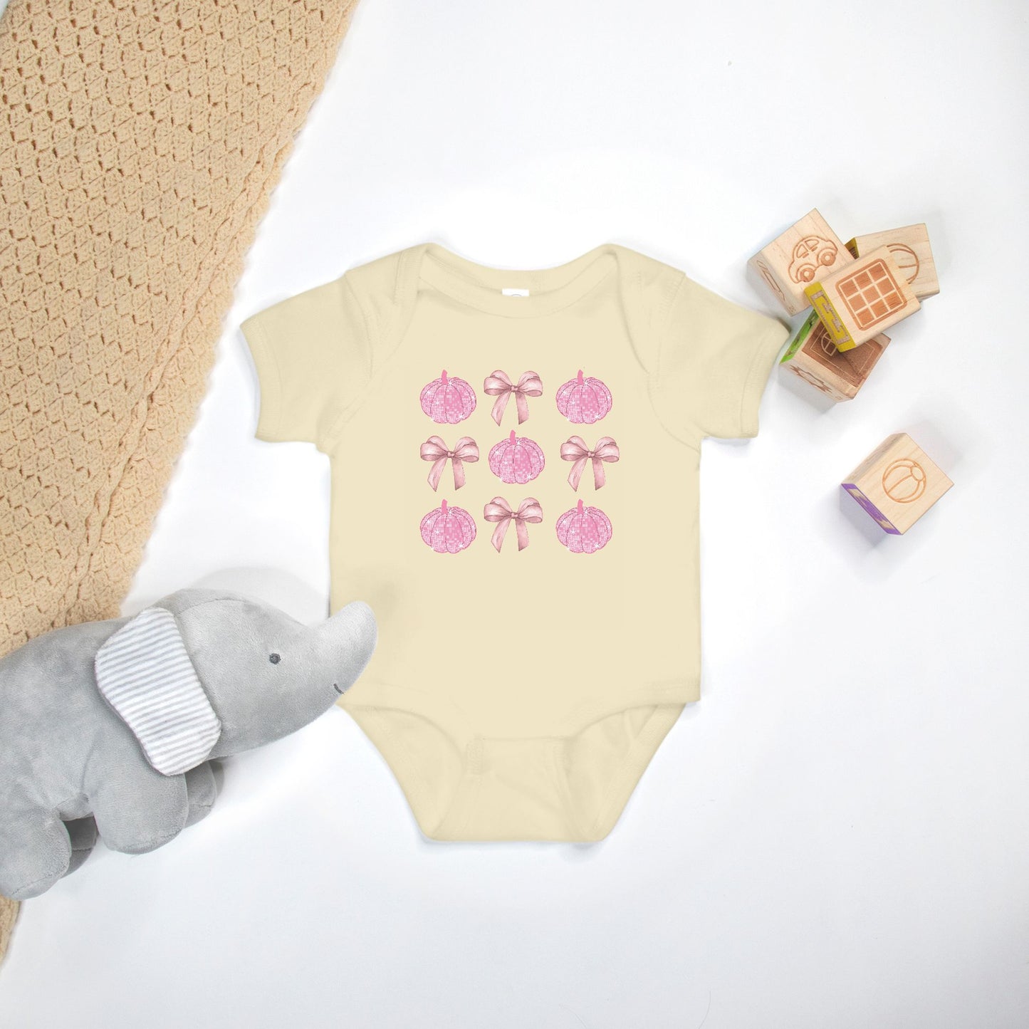 Bows & Disco Pumpkins Onesie