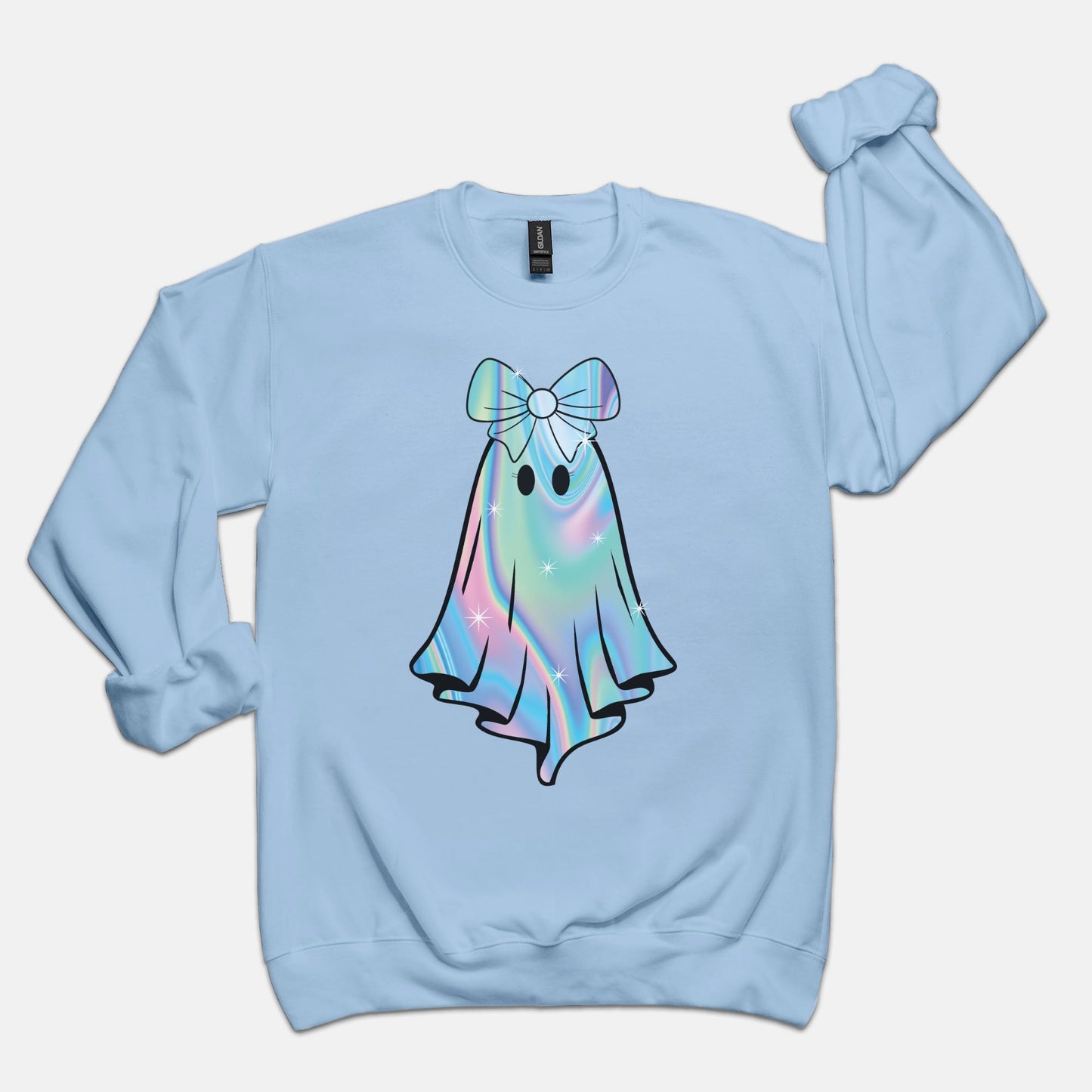 Iridescent Ghost on Crewneck