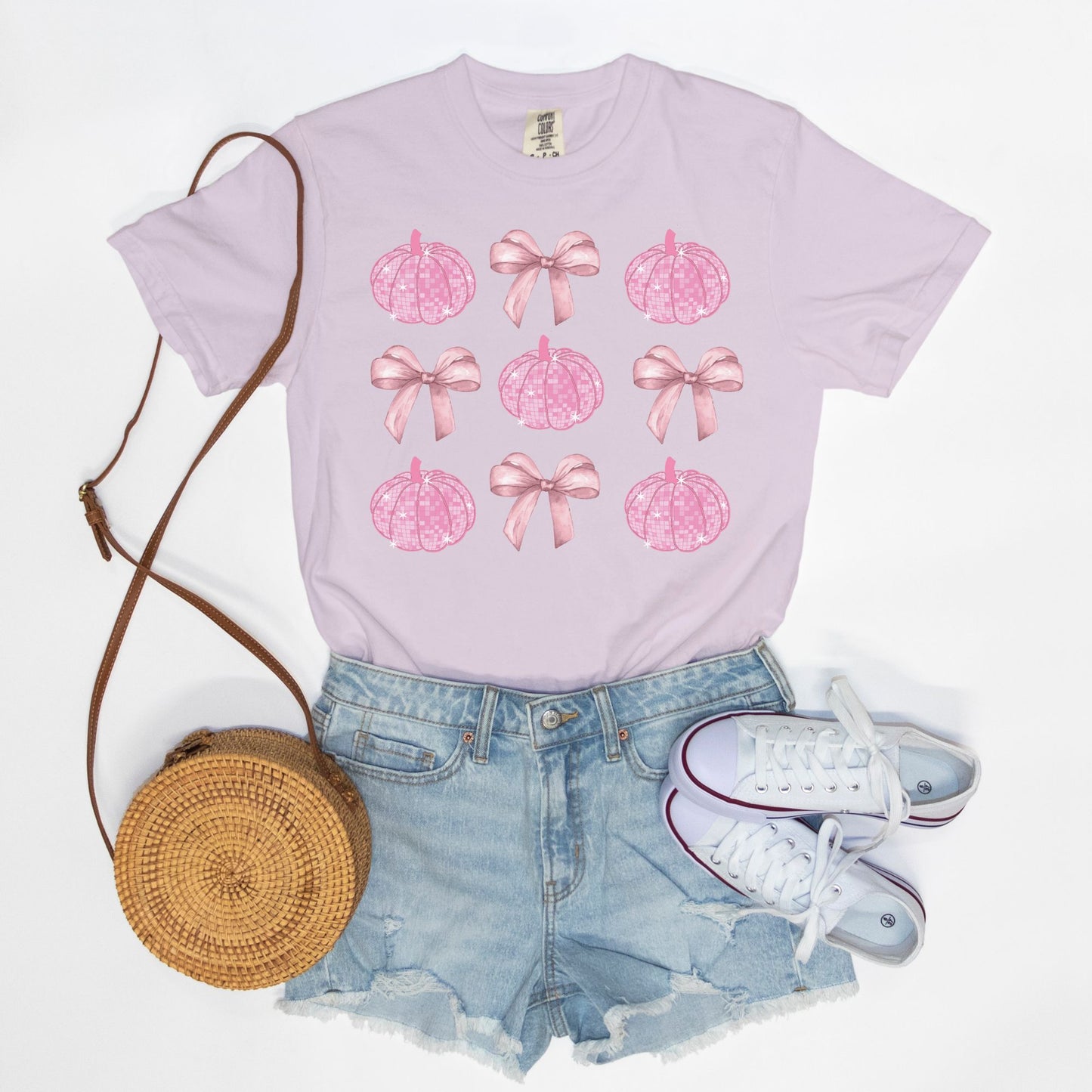 Bows and Disco Pumpkins Tee