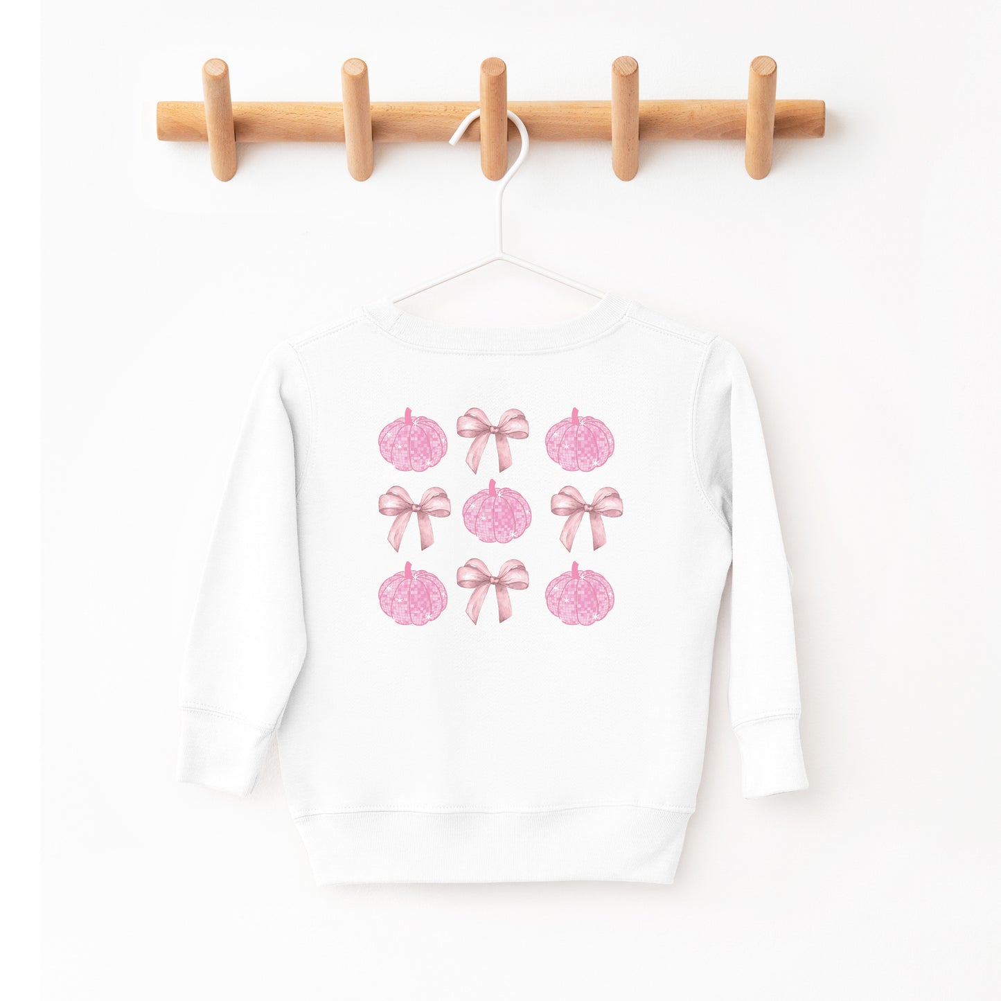 Bows & Disco Pumpkins Toddler Crewneck