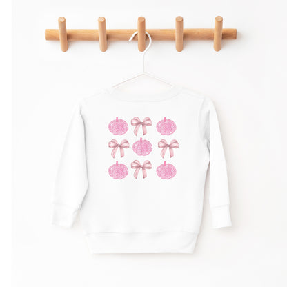 Bows & Disco Pumpkins Toddler Crewneck