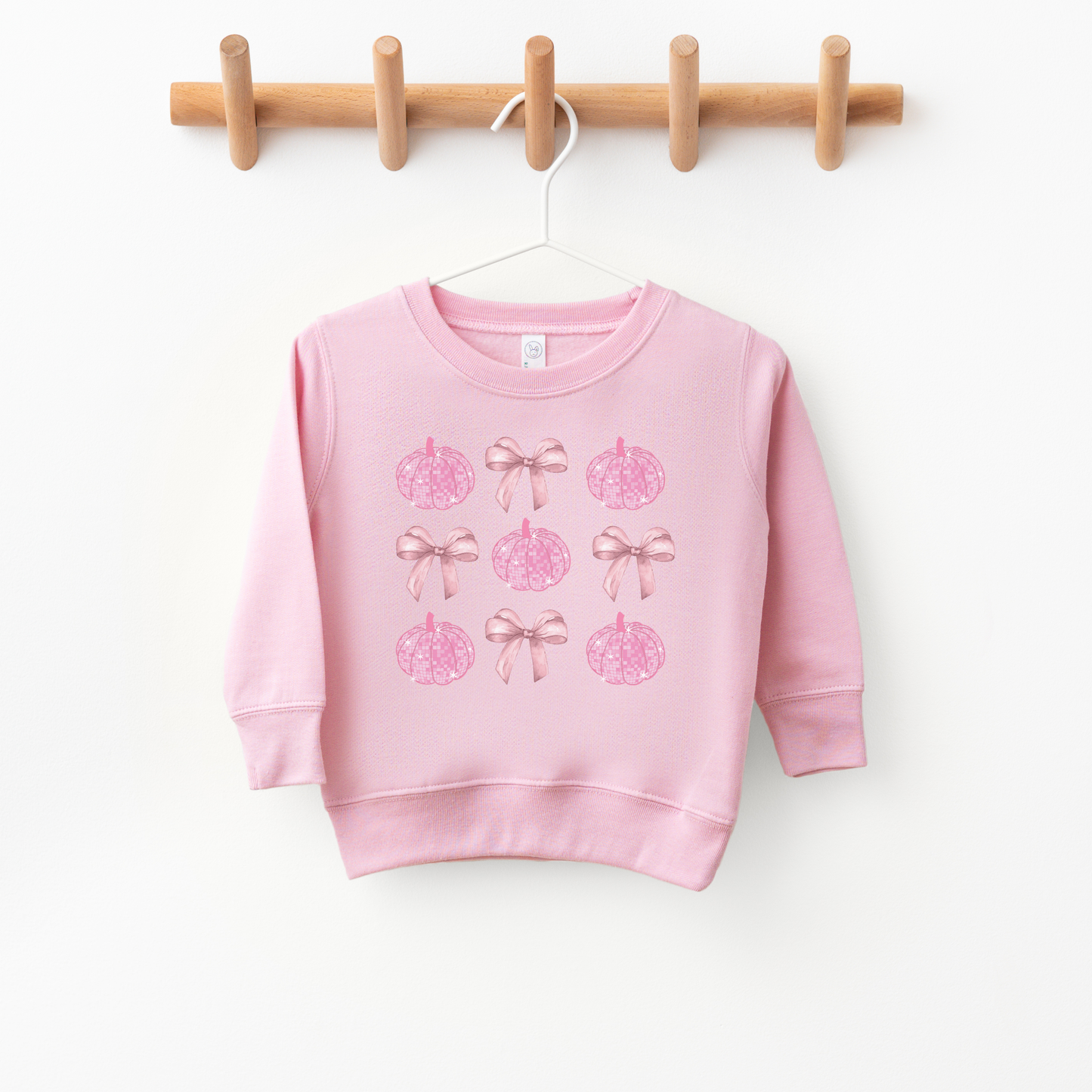 Bows & Disco Pumpkins Toddler Crewneck