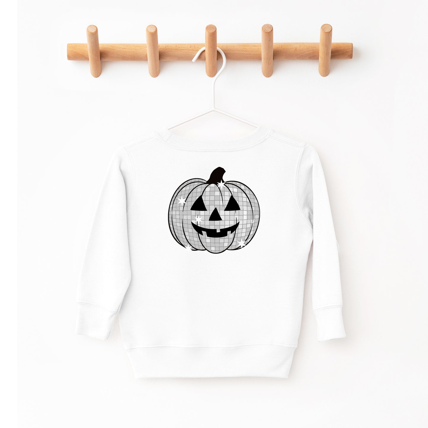 Disco Jack O Lantern Toddler Crewneck