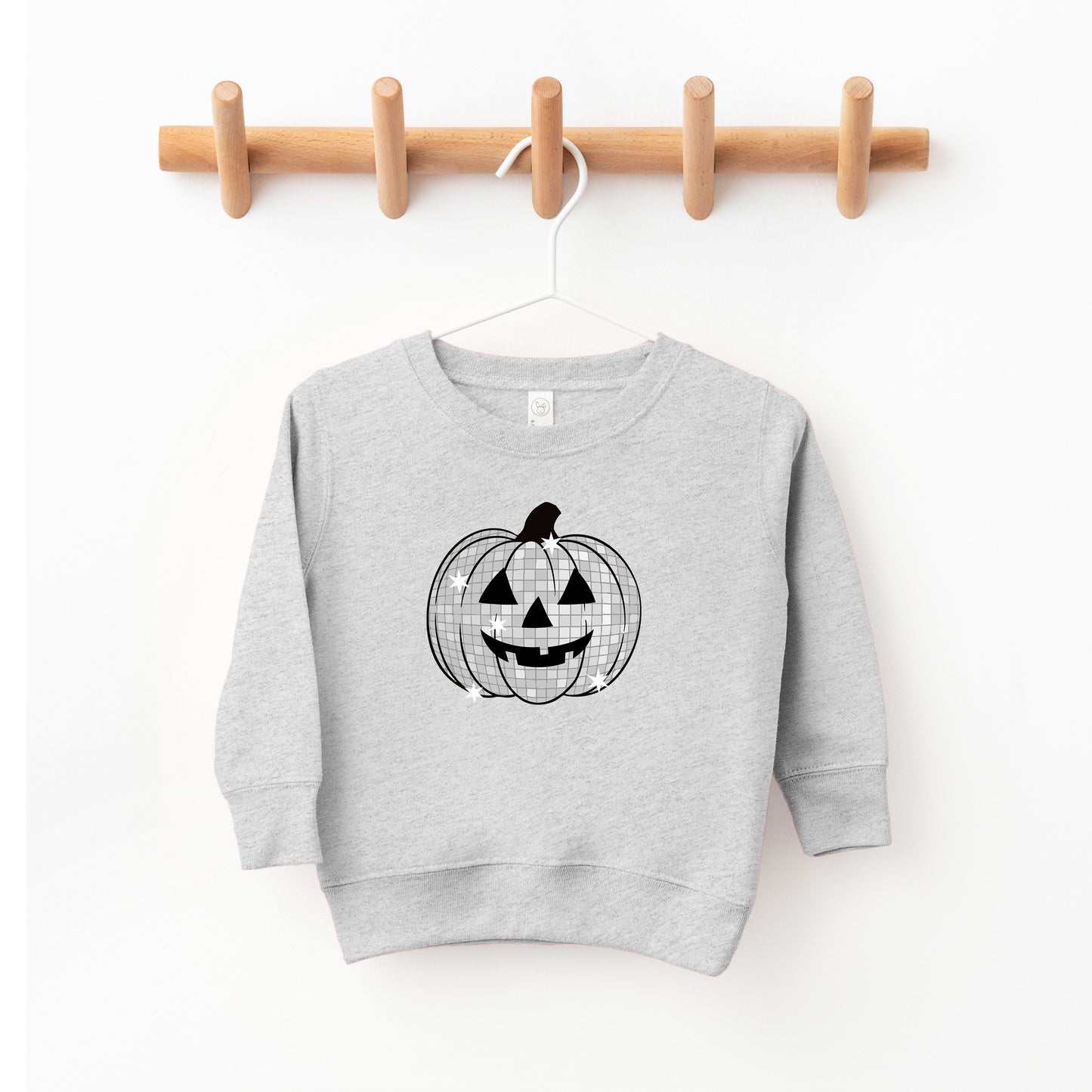 Disco Jack O Lantern Toddler Crewneck