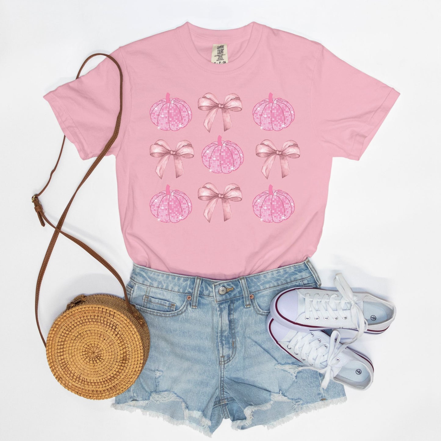 Bows and Disco Pumpkins Tee