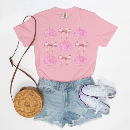 Bows and Disco Pumpkins Tee