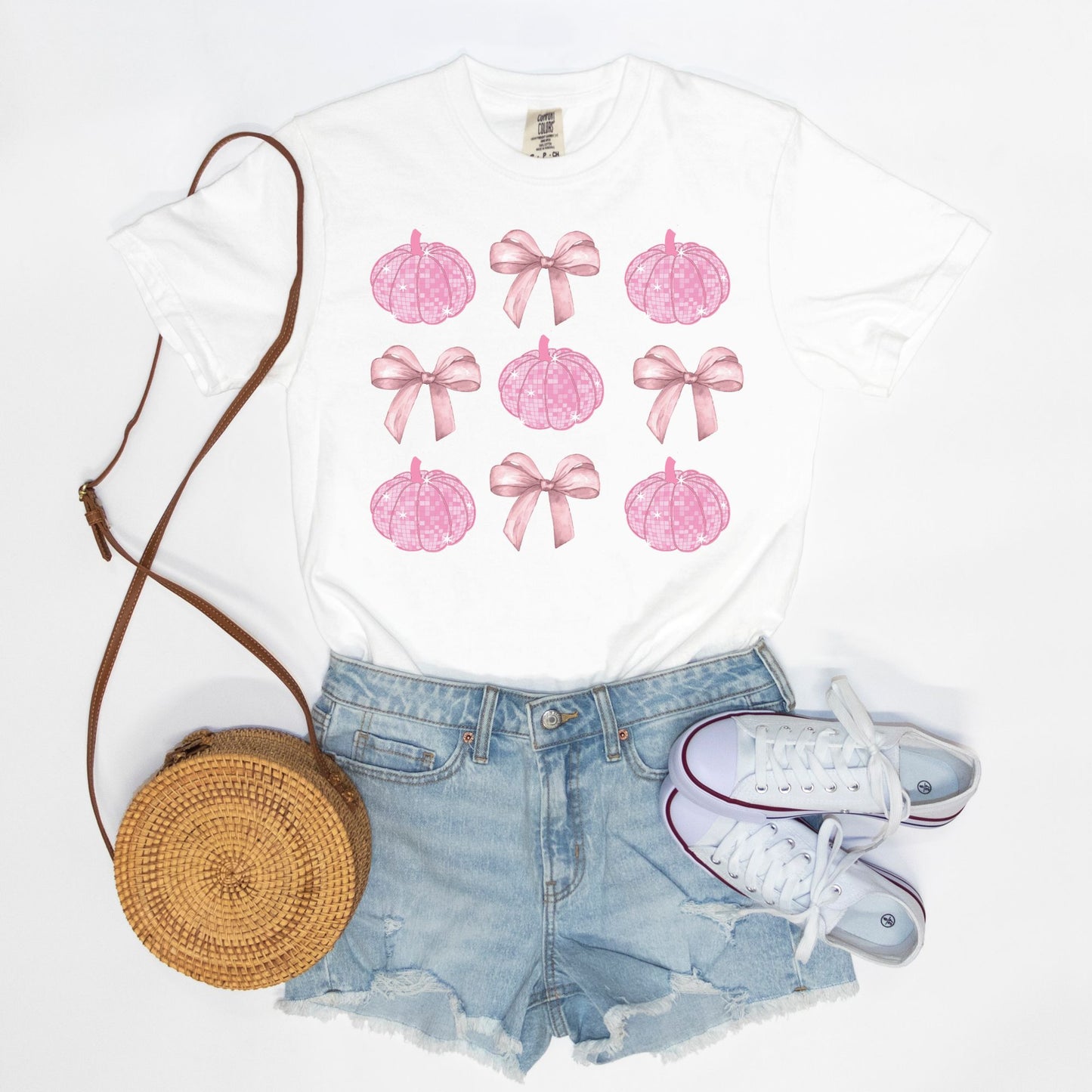 Bows and Disco Pumpkins Tee