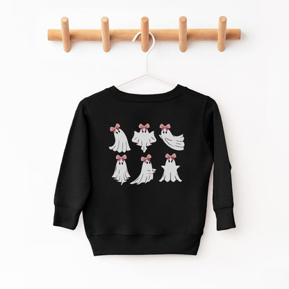 Ghosts in Bows Toddler Crewneck
