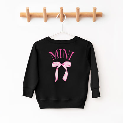 Mini Bow Toddler Crewneck