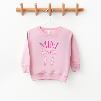 Mini Bow Toddler Crewneck