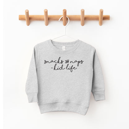 Snacks & Naps Toddler Crewneck